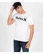 Camiseta Premium de Manga Corta para Hombre Hurley One & Only blanca Izquierda