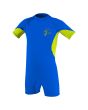 Mono UV infantil O'Neill protección solar UPF 50+ Child Basic Skins Azul y verde lima para niño 1-6 años