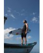 Hombre con Traje de surf corto sin mangas O'Neill Original 2/1.5mm Sleeveless Spring Back Zip negro lateral