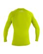 Licra O'Neill Youth Basic Skins LS Rash Guard Lima para niño/a 4 a 16 años posterior