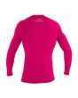 Licra de manga larga O'Neill Youth Basic Skins LS Rash Guard Watermelon posterior