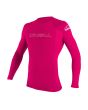 Licra de manga larga O'Neill Youth Basic Skins LS Rash Guard Watermelon