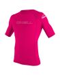 Licra de manga corta O'Neill Youth Basic Skins UPF 50 Fucsia