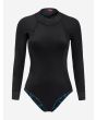 ORCA Mantra Swimskin LS para mujer mujer neopreno freedive Blue Print interior