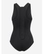 Bañador de neopreno Orca One Piece Negro para mujer interior cremallera trasera