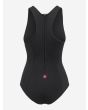 Bañador de neopreno Orca One Piece Negro para mujer vista posterior