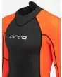 Neopreno de aguas abiertas Orca Openwater Vitalis Hi-Vis Negro y Naranja para hombre logo pecho