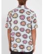 Camisa de manga corta para hombre Volcom Ozzy Sun SS azul con soles posterior