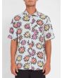 Camisa de manga corta para hombre Volcom Ozzy Sun SS azul con soles