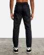 Hombre con pantalón de chándal RVCA VA Sport Spectrum Cuffed negro posterior