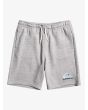 Pantalón corto de chándal Quiksilver Easy Day Boy gris para niños de 8 a 16 años