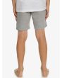 Niño con pantalón corto de chándal Quiksilver Easy Day Boy gris posterior