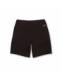 Bermudas Volcom March Cargo 20" negras para hombre posterior