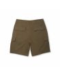 Bermudas Volcom March Cargo 20" verde militar para hombre posterior