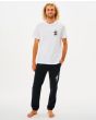 Hombre con pantalón de chándal Rip Curl Search Icon negro frontal