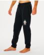 Hombre con pantalón de chándal Rip Curl Search Icon negro lateral