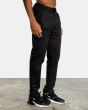 Hombre con pantalón Deportivo Rvca VA Sport Spectrum III negro derecha