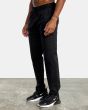 Hombre con pantalón Deportivo Rvca VA Sport Spectrum III negro izquierda