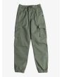 Pantalón cargo elástico Quiksilver Upcargo To Surf Youth Verde para niños de 8-16 años
