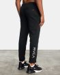 Hombre con Pantalón jogger Rvca Swift Sweat negro posterior derecha
