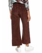 Mujer con pantalón de pana ancho Roxy Surf On Cloud Chocolate posterior