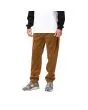 Hombre con Pantalón de pana Carhartt WIP Newel Pant Marrón (Rinsed) lateral