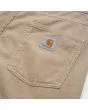 Pantalón de pana Carhartt WIP Newel Pant Wall Rinsed para hombre bolsillo y etiqueta logo 