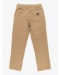 Pantalón de pana con cintura elástica Quiksilver Taxer Regular Cord color Elmwood para hombre posterior