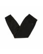 Pantalón de cintura elástica Volcom Frickin Slim Tapered Jogger negro para hombre doblado