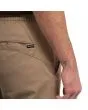 Hombre con pantalón de cintura elástica Volcom Frickin Slim Tapered Jogger Khaki bolsillo