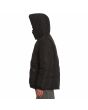 Hombre con parka acolchada con capucha Volcom Superstoner 5K negra lateral