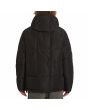 Hombre con parka acolchada con capucha Volcom Superstoner 5K negra posterior