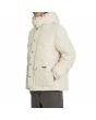 Hombre con parka acolchada con capucha Volcom Superstoner 5K blanca bolsillo lateral