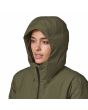 Mujer con Parka técnica Premium Patagonia Jackson Glacier Verde capucha