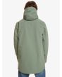 Hombre con Parka ligera con capucha Quiksilver New Skyward Jacket Verde posterior