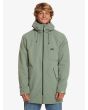 Hombre con Parka ligera con capucha Quiksilver New Skyward Jacket Verde