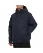 Hombre con parka con capucha Volcom Hernan 5K Jacket Azul Marino bolsillo