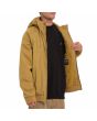 Hombre con parka con capucha Volcom Hernan 5K Jacket Tobacco interior