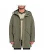 Hombre con Parka gruesa y acolchada Volcom Longstone Wintermoss Verde abierta