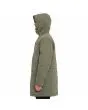 Hombre con Parka gruesa y acolchada Volcom Longstone Wintermoss Verde capucha