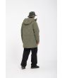 Hombre con Parka gruesa y acolchada Volcom Longstone Wintermoss Verde espalda