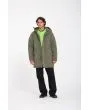 Hombre con Parka gruesa y acolchada Volcom Longstone Wintermoss Verde corte amplio