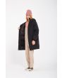 Mujer con Parka gruesa y acolchada con capucha Volcom Sleepi Puff Up Negra forro interior