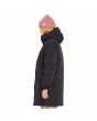 Mujer con Parka gruesa y acolchada con capucha Volcom Sleepi Puff Up Negra lateral