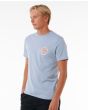 Hombre con Camiseta de manga corta Rip Curl Passage Azul lateral