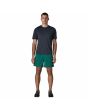 Hombre con bañador Patagonia Baggies Shorts 5in 95 Oval Logo Verde ajuste relajado