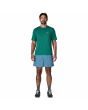 Hombre con Bañador Patagonia M's Baggies Shorts 5in Azules ajuste relajado