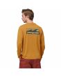 Hombre con Camiseta técnica de manga larga M's Capilene Cool Daily Graphic Shirt Waters Boardshort Logo Dorada