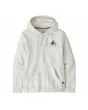 Sudadera de cpaucha Patagonia Chouinard Crest Uprisal Hoody en color blanco hueso Unisex frontal