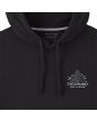 Sudadera con capucha Patagonia Chouinard Crest Uprisal negra con detalle gráfico de montaña en el pecho